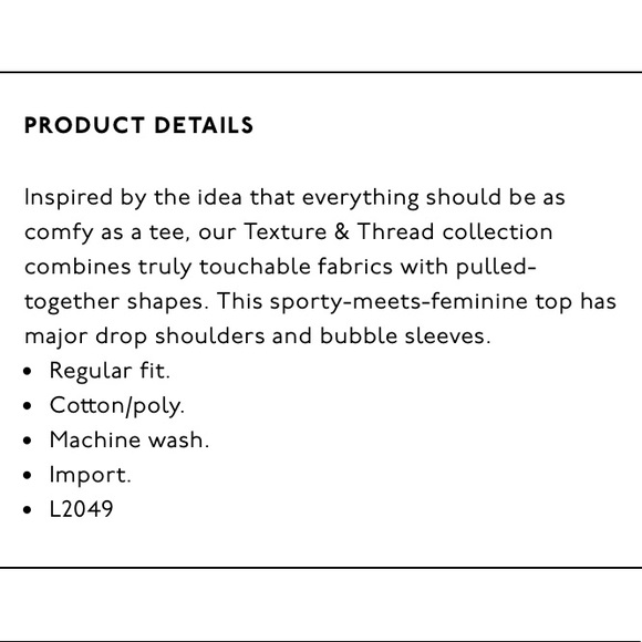 MADEWELL Texture and Thread Bubble Sleeve Top NWOT - Picture 9 of 9